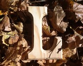 Natural Wood Capital Letter L "L" 6 inches