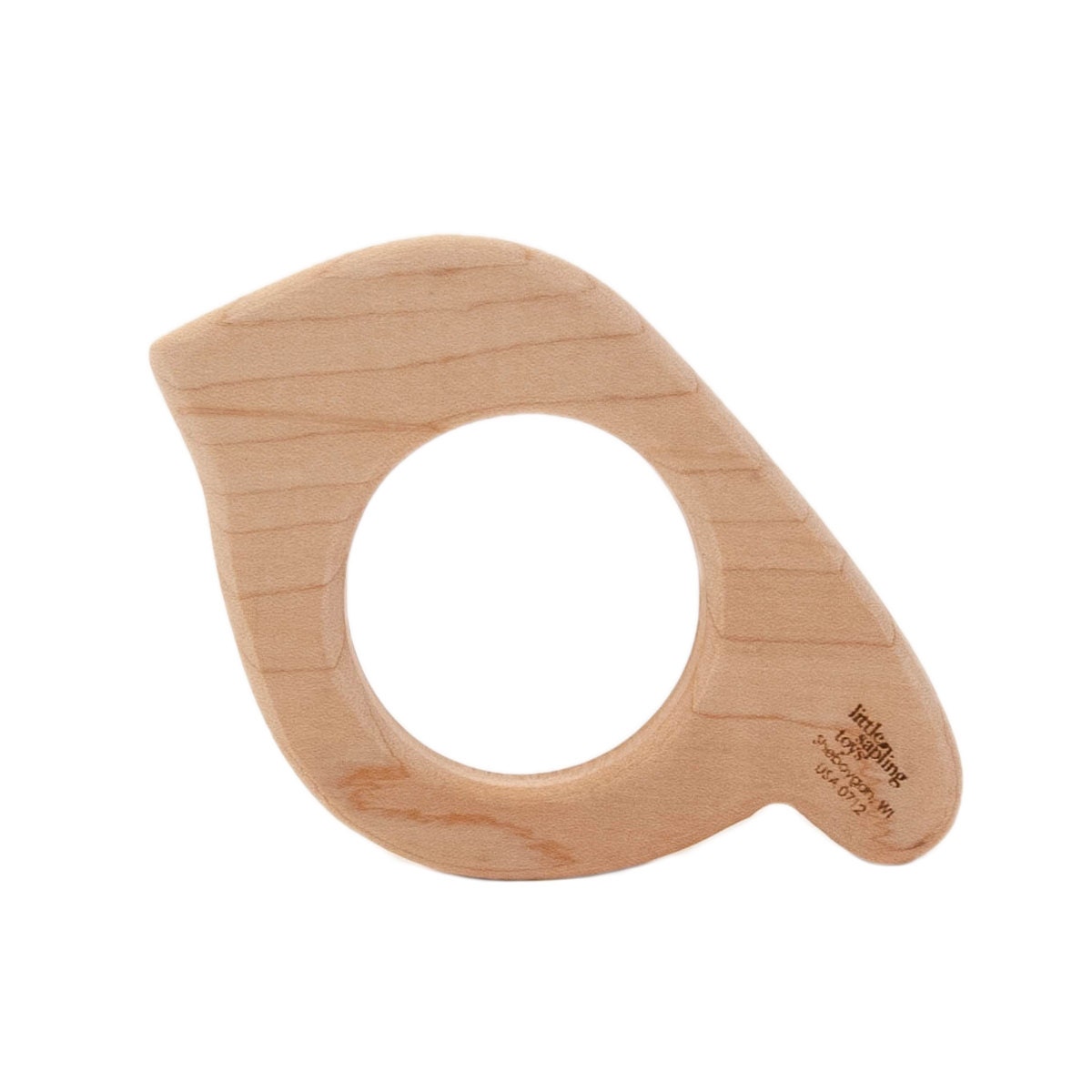 Wood Teether Bird wooden toy natural baby toy