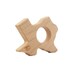 Wood Teether Texas State wooden toy natural baby toy