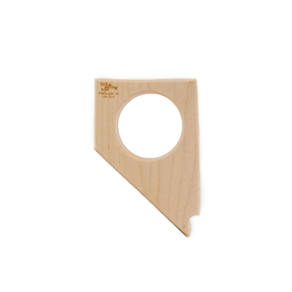 Wood Teether Nevada State wooden teether baby toy