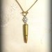 Shake it out:  Recycled Bullet - Urban, Gypsy - French Inspired Vintage Statement Necklace