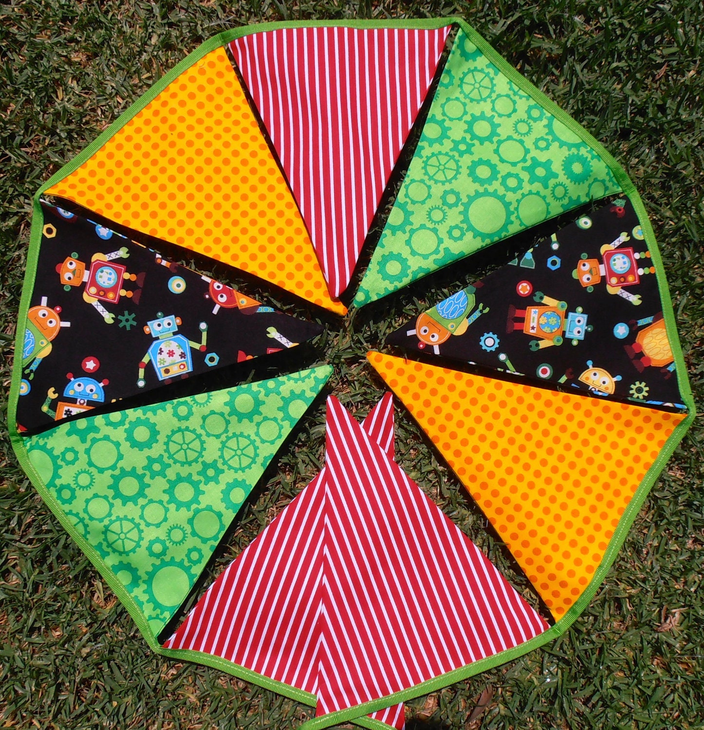 Bunting / Flags / Pennant Strings - Primary Robots Il_170x135