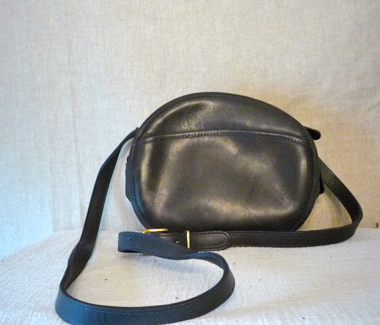 SALE Coach Bag / Purse, Shoulder Bag, Cross Body, Messenger w/ Adjustable Strap, Dark Blue / Black