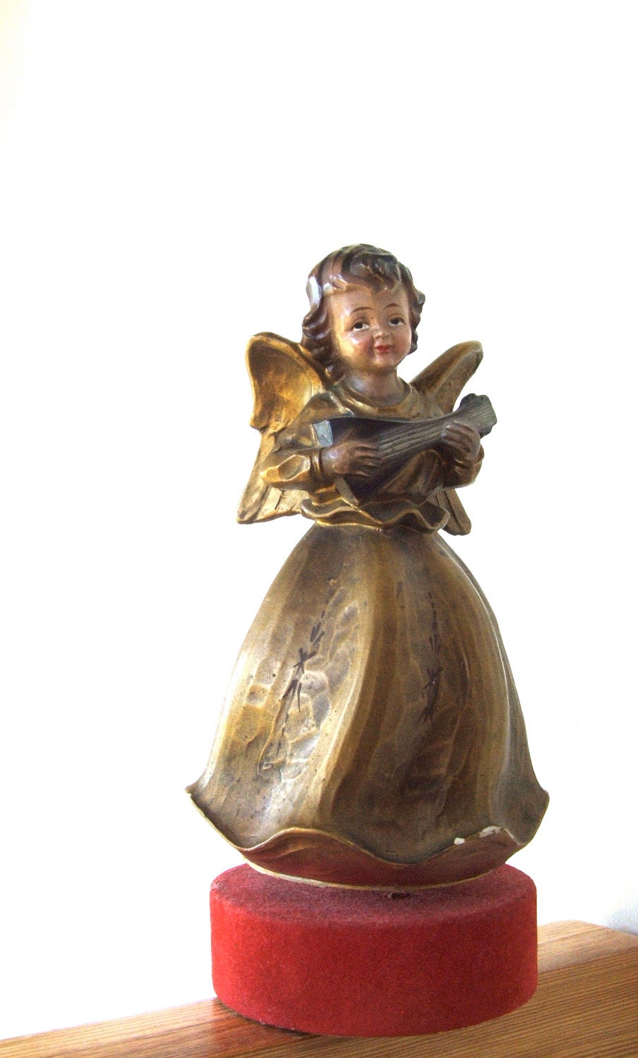Vintage Angel Music Box Silent Night