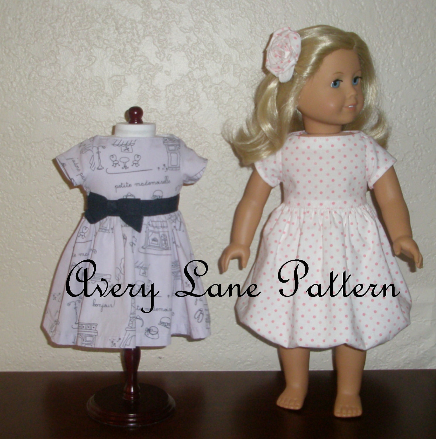Sabrina Dress Boutique 18 inch doll clothes Pattern  Avery Lane Designs  PDF Pattern instant download