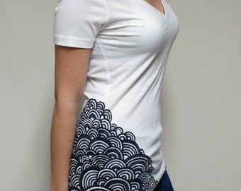 Hand Painted Doodled TShirt (Large)