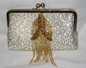 NEW  Golden Cascade Clutch Purse