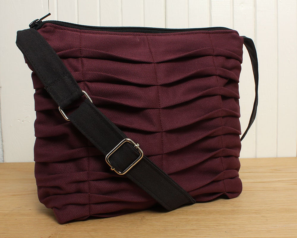 Purple Sling Style Tote Cross Body Purse