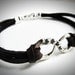 Sterling Infinity on Leather bracelet