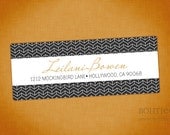 Personalized Return Address Label Sticker - Special Chevron