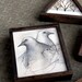miniature original pencil drawing framed wall art