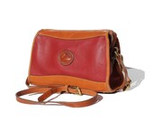 Antique Burgundy Leather Cross over Bag