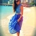 Sky Blue Origami Maxi Skirt - Asymmetric Skirt, Long Skirt - S