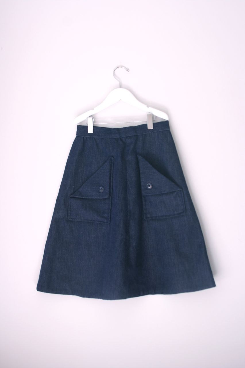 Vintage denim skirt for a teen gal