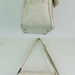 Geometric Patterned Off White Cream Marbled VINTAGE Messenger Bag Luggage