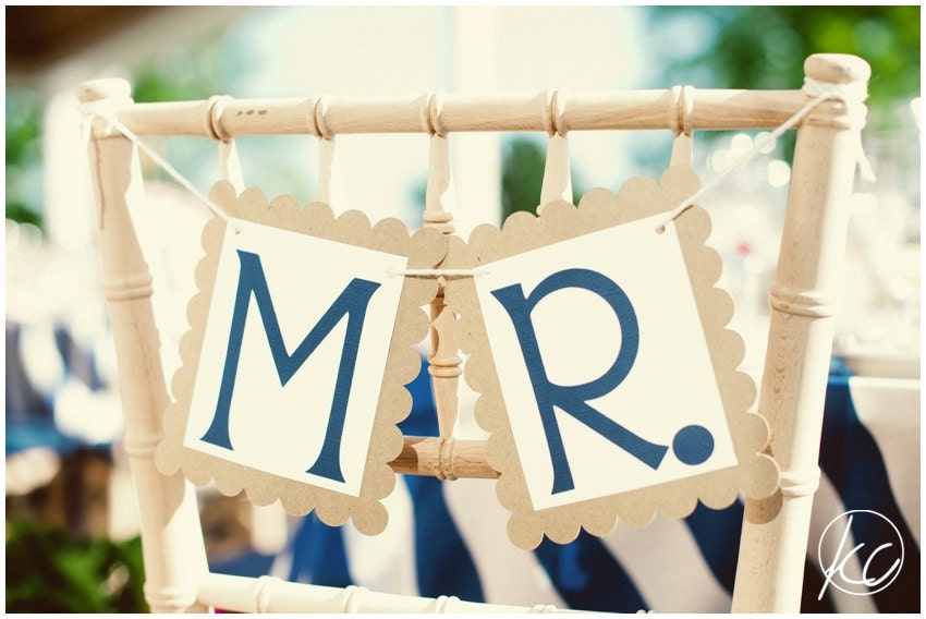 Mr. and Mrs. Wedding Signs - Custom