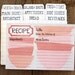Pink Mixing Bowls Recipe Cards Set of 50 WITH DIVIDERS