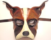 Dog Leather Mask Boxer Mastiff Bulldog bully dog or