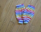 baby toddler legwarmers hand knit