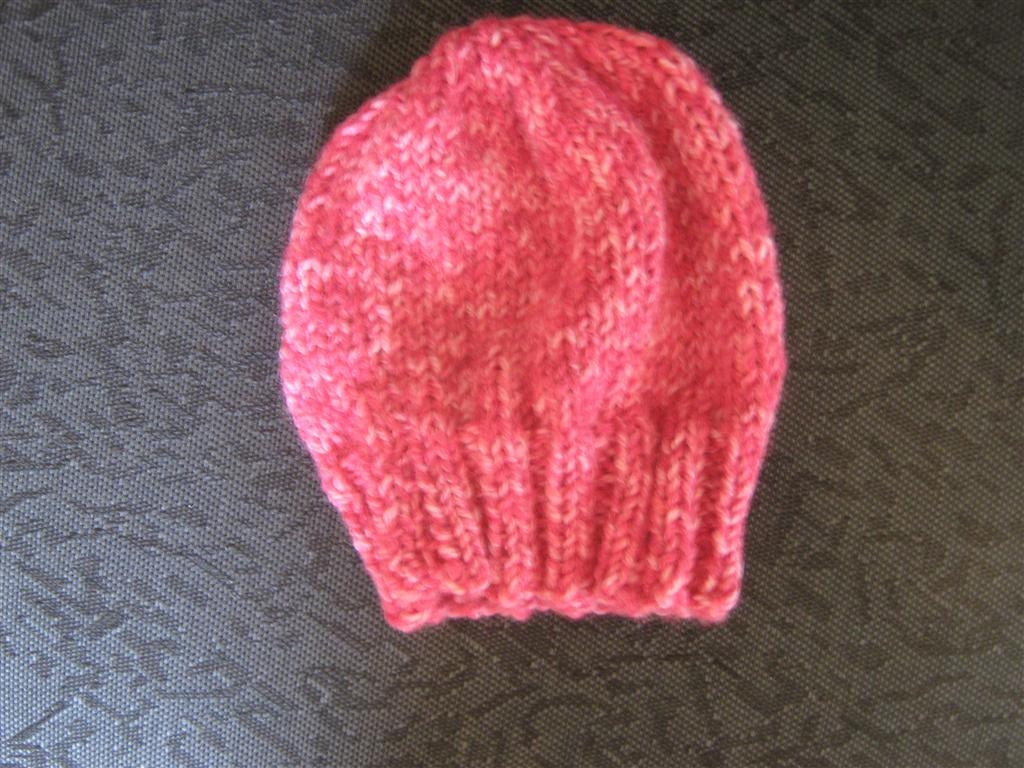 Baby Hat Acrylic blend size 0 - 3 months  Hand Knit