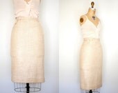 40s skirt / 1940s pencil skirt / 40s tweed skirt / 40s wool skirt / 1940s wool skirt / 40s Evan Picone skirt
