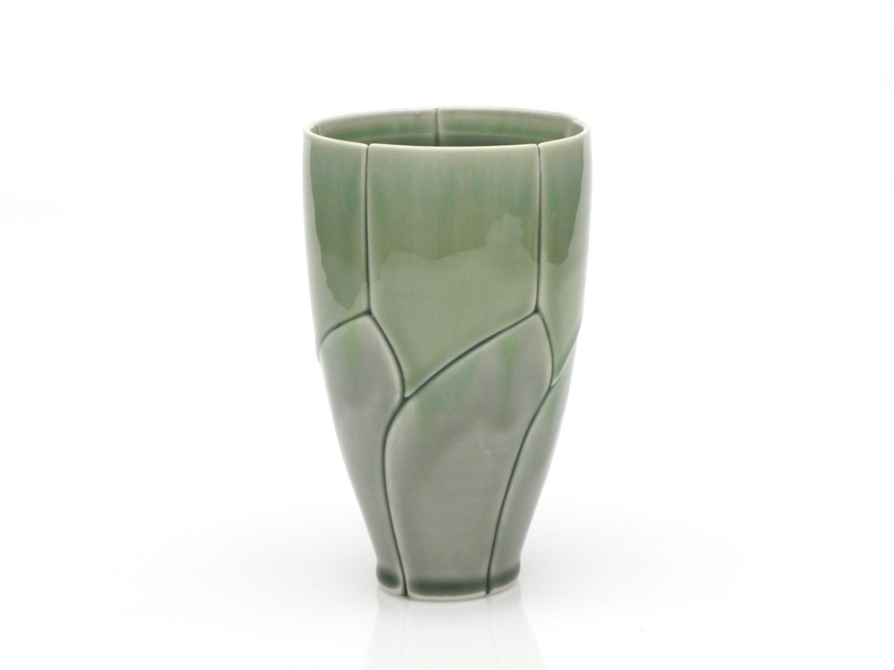 Medium Green Leaf Tumbler 14 Ounce