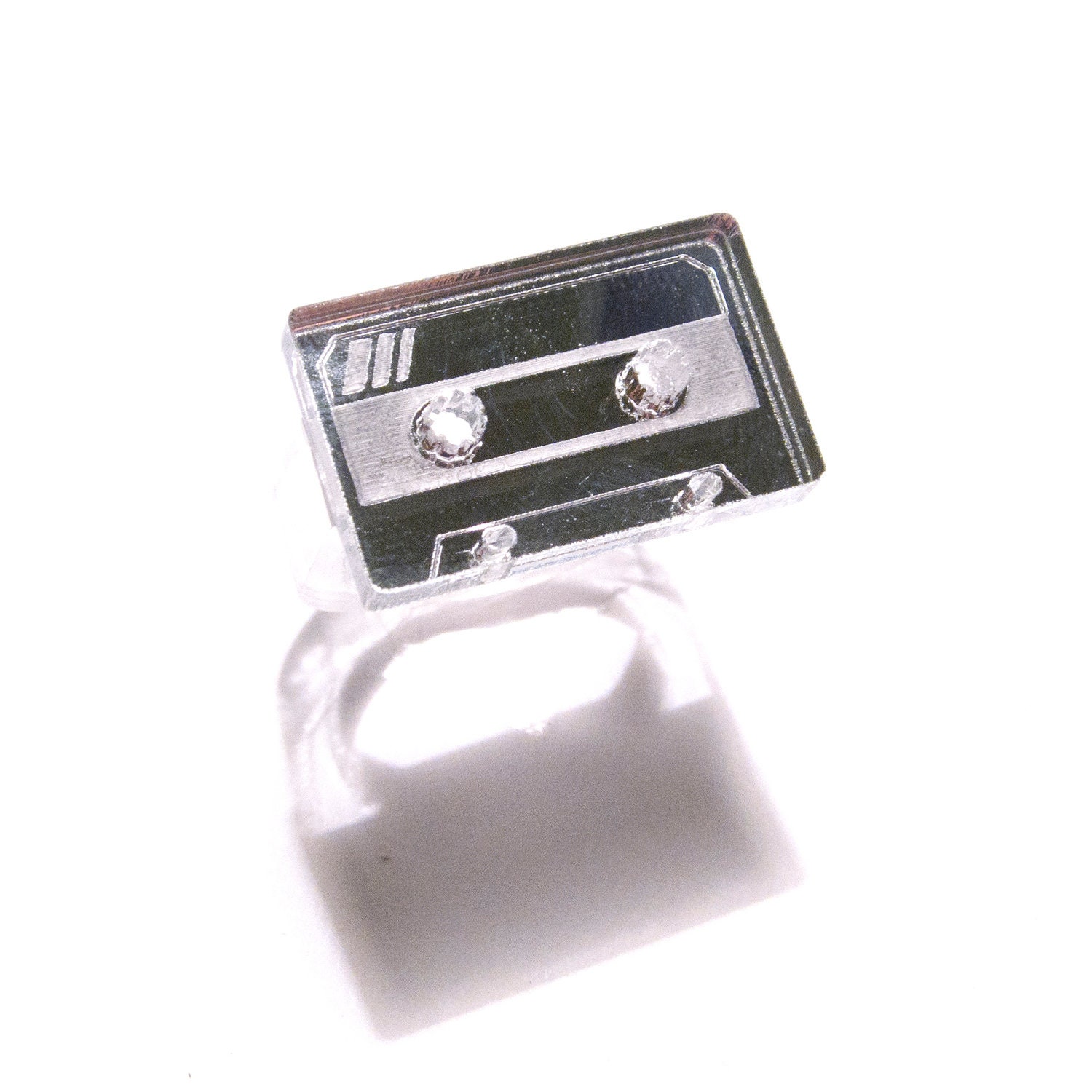 cassette tape ring (mirrored)