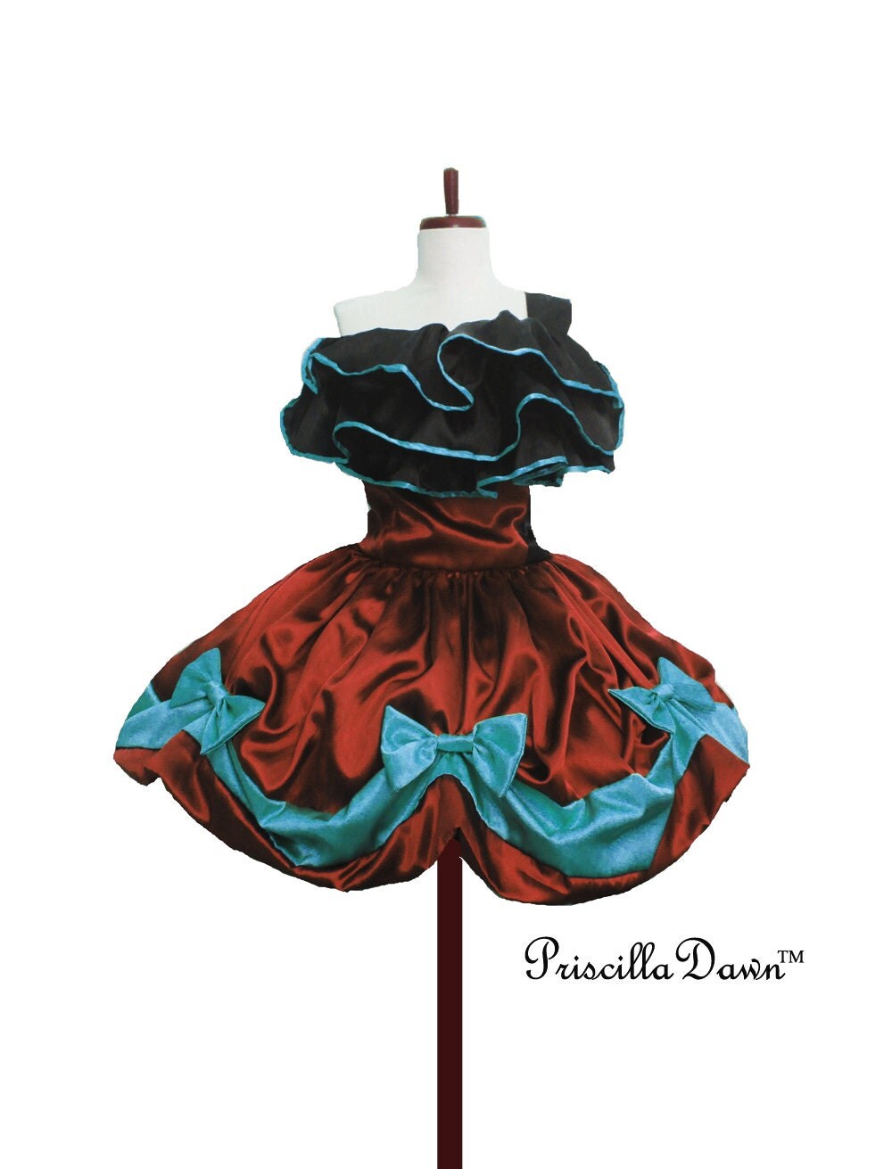 Luscious Eva Tea Bow Dress Special Occasion evening Gown with ruffled Details Collection 2013