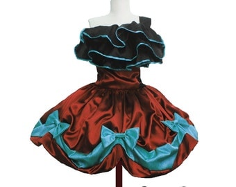Luscious Eva Tea Bow Dress Special Occasion evening Gown with ruffled Details Collection 2013