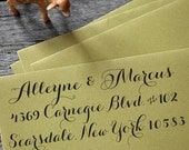Calligraphy Self Inking Rubber Stamp - wedding personal housewarming gift - 1025