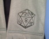 Fleece Scarf - Light Green D20 Edition