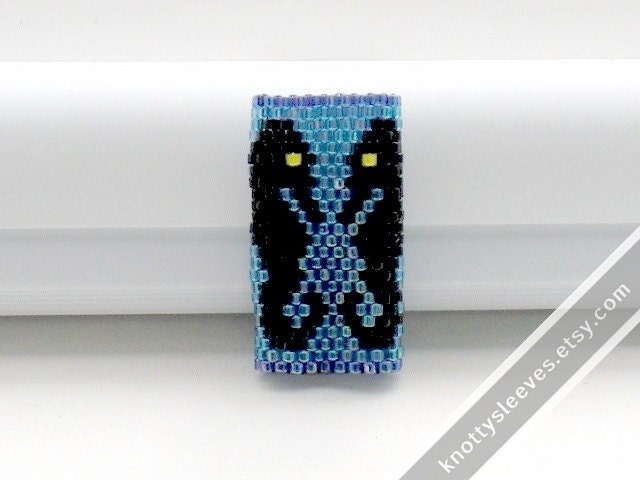 Peyote Stitch Dreadlock Hair Bead - Seahorse Love