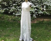Vintage Crochet Lace Tunic and Sash