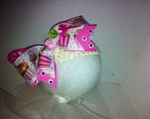 Boutique Bling Cupcake Headband with Bow - rhinestones - toddler and baby girl
