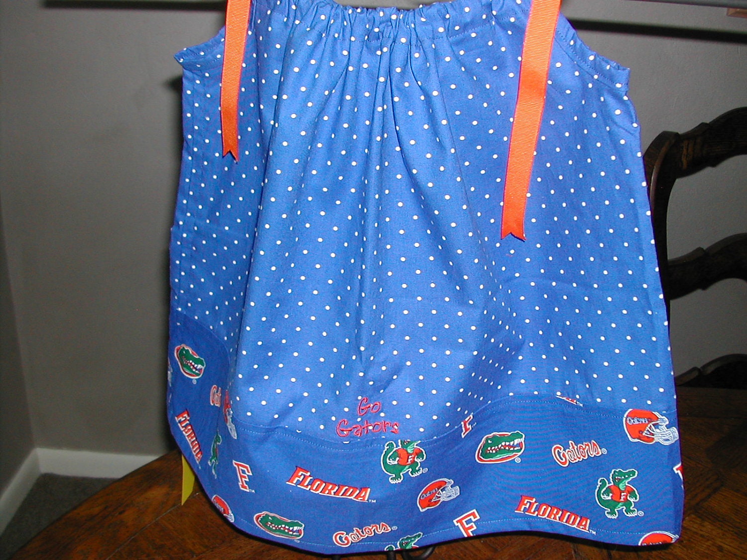 UF Gator  dress  pillowcase style  size 12-18 months