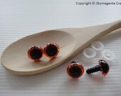 50 sets of SAFETY EYES and washer, Dark Brown Color,  14 mm (00967)