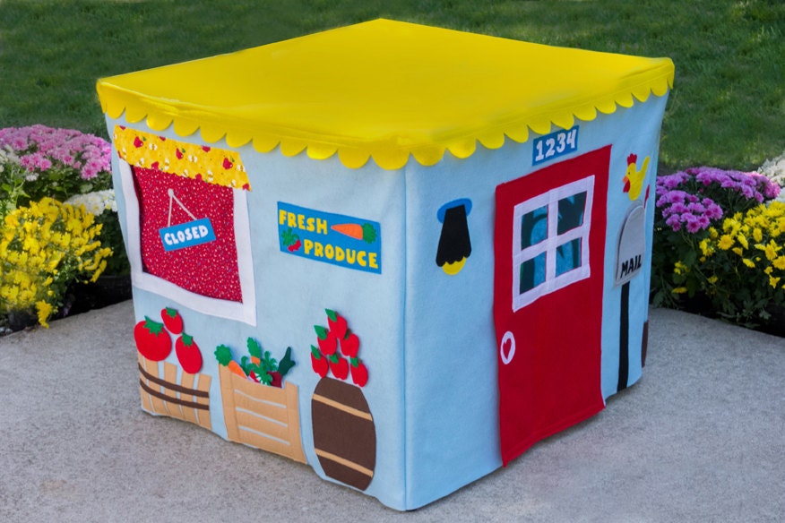 Immediate Shipping Farm Stand Card Table Playhouse, Fits Your 34" Card Table