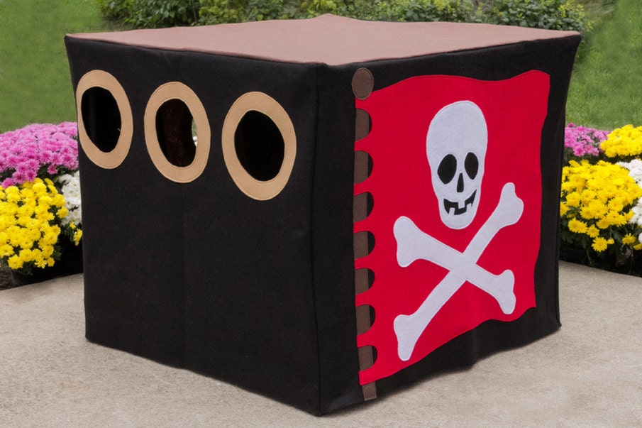 Ready to Ship Pirate Hideout Card Table Playhouse, Fits Your 34" Card Table