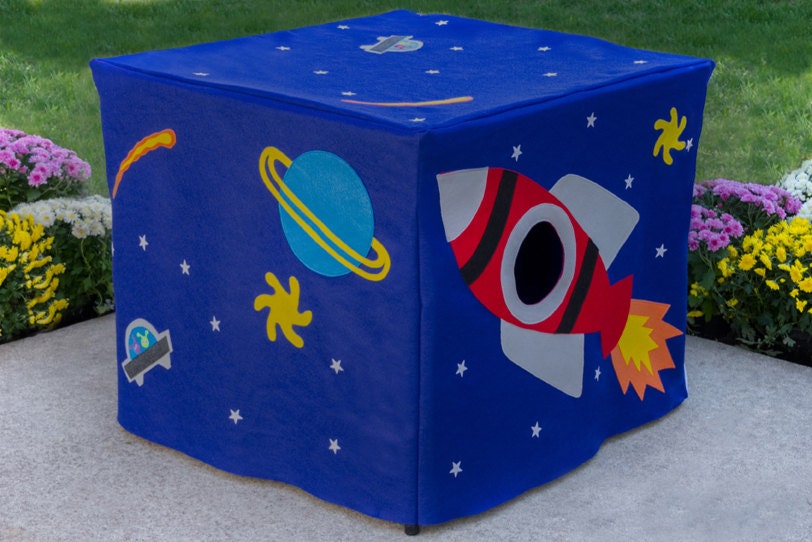 Outer Space Card Table Playhouse, Personalized, Custom Order