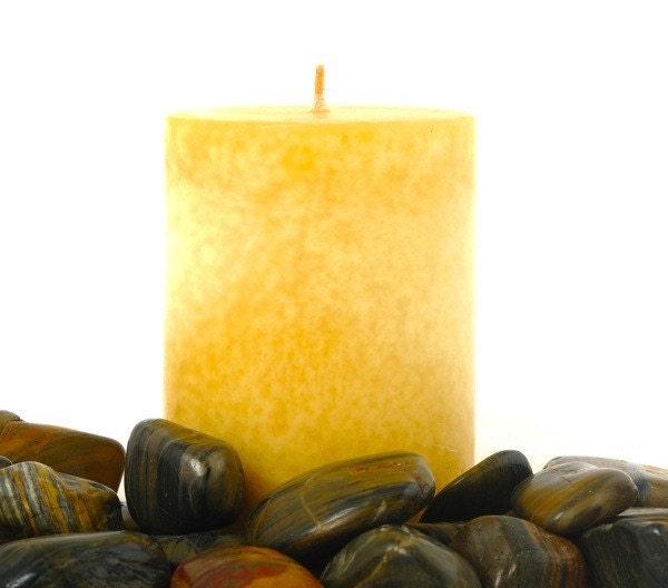 Handmade Paradise Scented Pillar Candle, sweet and tropical,14 ounces (397 grams)