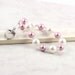White Pearl Bracelet Pink Pastel Dusty Rose Mauve Crystal Bridal Jewelry Spring Fashion Sterling Heart Prom Jewelry