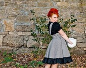 Plus Size Jumper Hounds Tooth Retro Style Lolita- Custom to Order 3X-5X