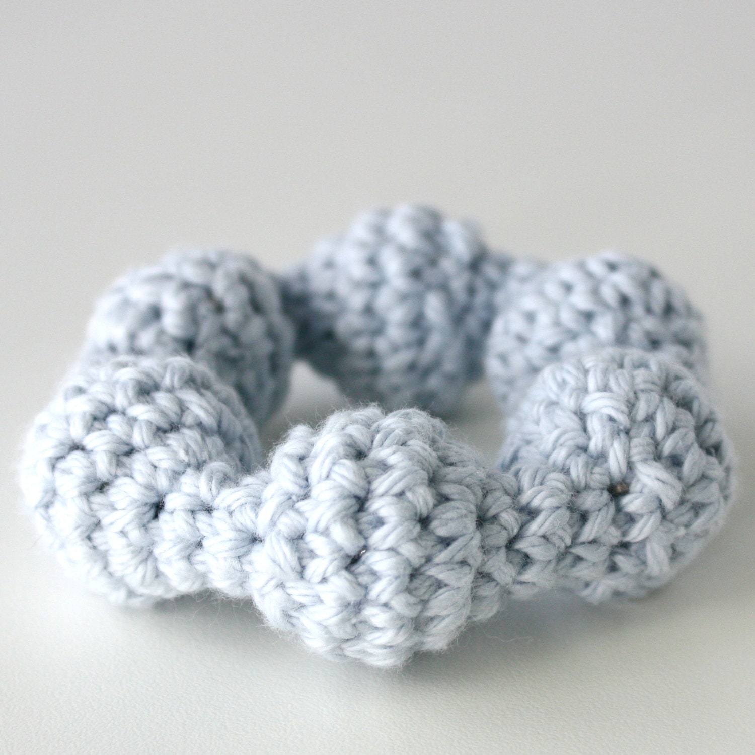 Baby Blue Soft Circular Rattle, Teething Ring - 3 Months and up