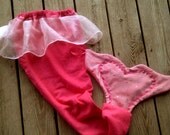 Mermaid Tail Towel In Hot Pink with light Pink Il_170x135