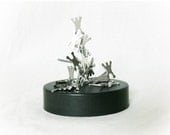 Vintage 80s Magnetic Toy Art Game Stress Reduction Metal Men