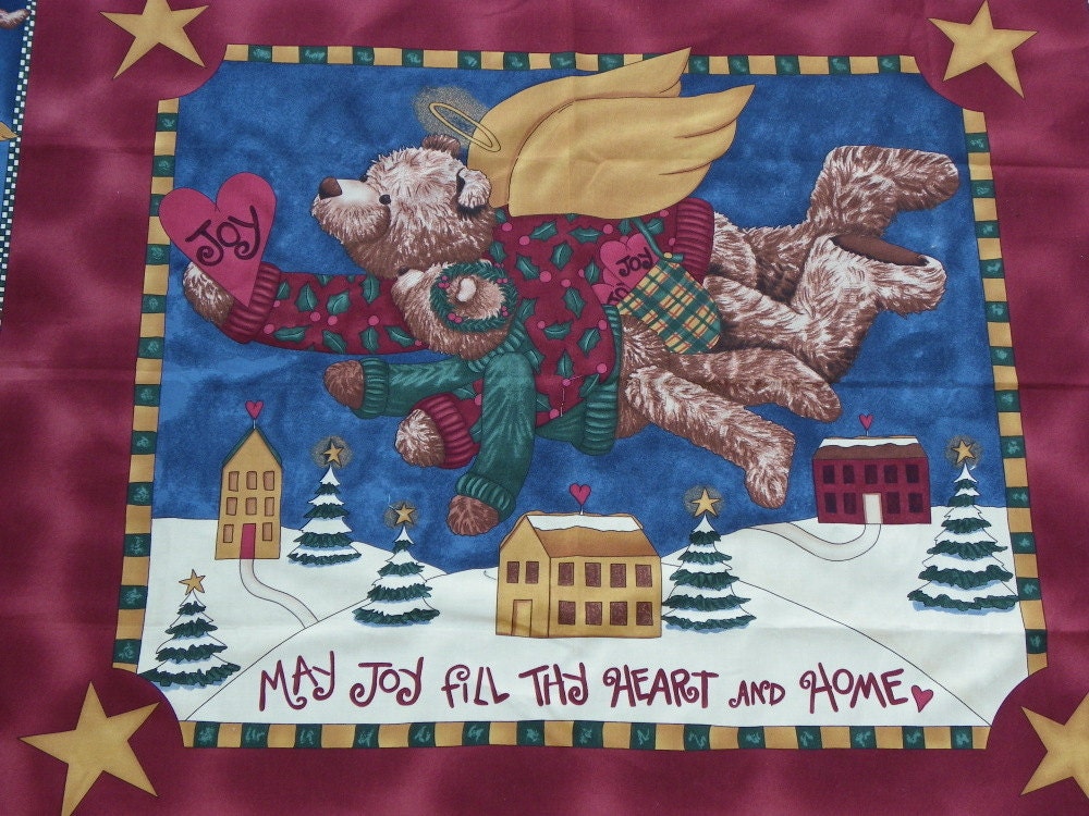 Fabric Panel - Joyful Angels - Christmas Wall Hanging