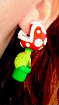Piranha Plant Earrings As seen on G4 AOTS Made in the USA