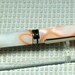 Creamsicle Orange and White Writing Pen -  Handcrafted