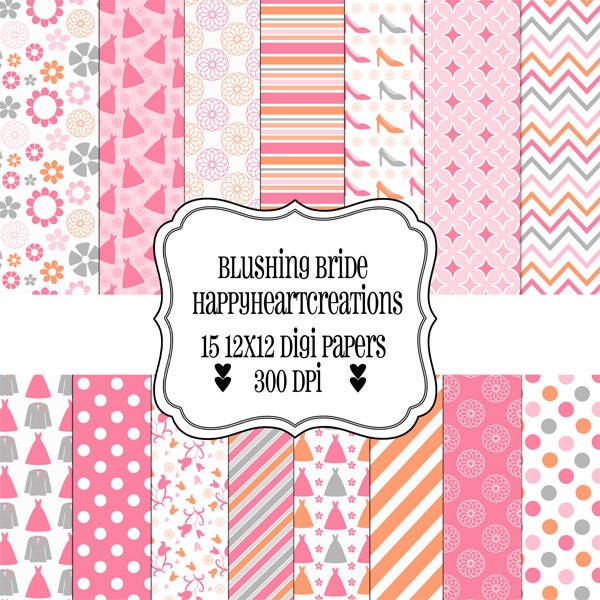 Digital Scrapbook  BlushingBride