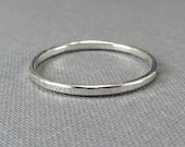 Sterling Silver Stackable Ring - Chunky - 1 Ring - Simple Modern Minimal Ring